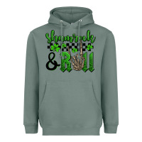 Sage St. Patrick's Day Shamrock and roll Heavyweight Hoodie - OliviaCreatesArt