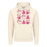 Vintage Artic retro doodle pink christmas Vintage Hoodie - MaliasSmallBusiness
