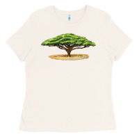 Bone acacia tree Ladies Tee - LillyAllenDesigns