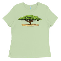 Matcha acacia tree Ladies Tee - LillyAllenDesigns