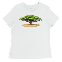 White acacia tree Ladies Tee - LillyAllenDesigns