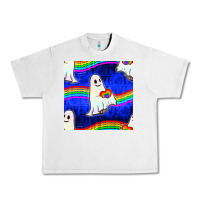 Lunar Rock Pride lgbtq ghosts and heart with rainbow seamless Urban Heavy Tee - BundleAndBundleShop