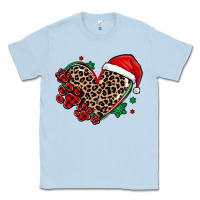 Dusty Blue christmas paw heart Classic Tee - MaliasSmallBusiness