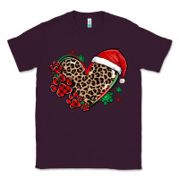 Plum christmas paw heart Classic Tee - MaliasSmallBusiness