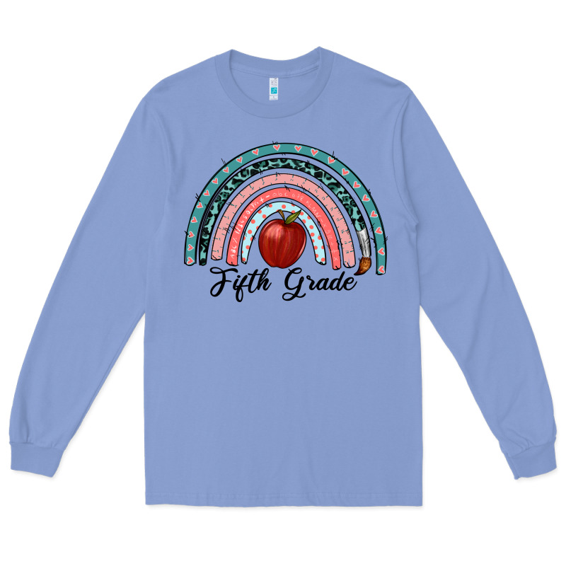Fifth Grade Rainbow Long Sleeve Tee by RanaPortraitStore | Teevron
