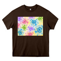 Chocolate Brown tie dye heart shaped background 3200x2400 Heavy Core Tee - AdoDesignShop
