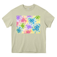 Mossy tie dye heart shaped background 3200x2400 Heavy Core Tee - AdoDesignShop