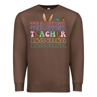 Chestnut Easter bunny Teacher Premium Sweatshirt - OliviaCreatesArt