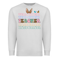 Dove Grey Easter bunny Teacher Premium Sweatshirt - OliviaCreatesArt