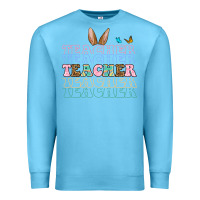 Ocean Blue Easter bunny Teacher Premium Sweatshirt - OliviaCreatesArt