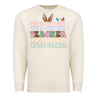 Sandshell Easter bunny Teacher Premium Sweatshirt - OliviaCreatesArt