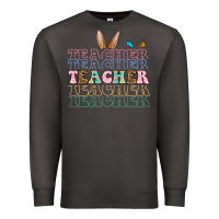Smoke Easter bunny Teacher Premium Sweatshirt - OliviaCreatesArt