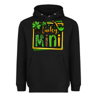 Black One lucky mini St. Patrick's Heavyweight Hoodie - OliviaCreatesArt