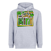 Heather Grey One lucky mini St. Patrick's Heavyweight Hoodie - OliviaCreatesArt