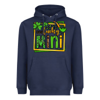 Navy One lucky mini St. Patrick's Heavyweight Hoodie - OliviaCreatesArt