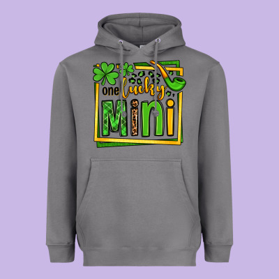 One Lucky Mini St. Patrick's Heavyweight Hoodie Designed By Oliviacreatesart