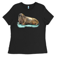 Black Walrus Ladies Tee - LillyAllenDesigns