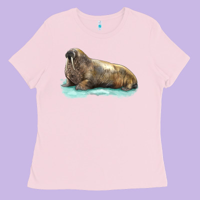Walrus Ladies Tee Designed By Lillyallendesigns