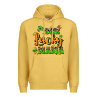 Antique Gold One lucky Mama St. Patrick's Day Premium Hoodie - CowGirlArtShop