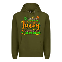 Army Green One lucky Mama St. Patrick's Day Premium Hoodie - CowGirlArtShop