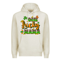 Oatmeal Heather One lucky Mama St. Patrick's Day Premium Hoodie - CowGirlArtShop