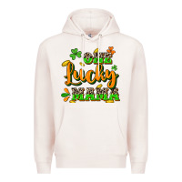 Pale Pink One lucky Mama St. Patrick's Day Premium Hoodie - CowGirlArtShop