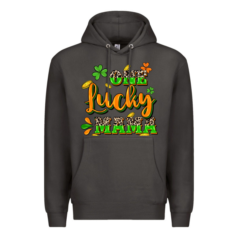 One Lucky Mama St. Patrick's Day Premium Hoodie by CowGirlArtShop | Teevron