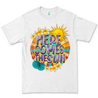 White Here comes the sun Premium Tee - NancyCooperArtShop