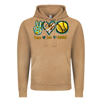 Vintage Camel Peace Love Softball Vintage Hoodie - Jasminsmagicworld