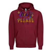 Burgundy beads please Zipper Hoodie - CowGirlArtShop