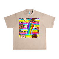 French Oak Pride lgbtq hands with cowhide seamless pattern Urban Heavy Tee - BundleAndBundleShop