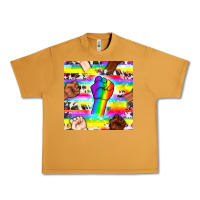 Peanut Butter Pride lgbtq hands with cowhide seamless pattern Urban Heavy Tee - BundleAndBundleShop