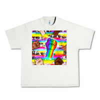 Pistachio Pride lgbtq hands with cowhide seamless pattern Urban Heavy Tee - BundleAndBundleShop