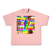 Salmon Pride lgbtq hands with cowhide seamless pattern Urban Heavy Tee - BundleAndBundleShop