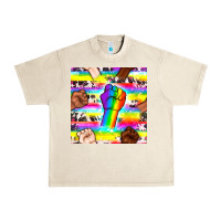 Sandshell Pride lgbtq hands with cowhide seamless pattern Urban Heavy Tee - BundleAndBundleShop