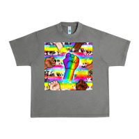 Tornado Pride lgbtq hands with cowhide seamless pattern Urban Heavy Tee - BundleAndBundleShop