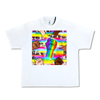 White Pride lgbtq hands with cowhide seamless pattern Urban Heavy Tee - BundleAndBundleShop