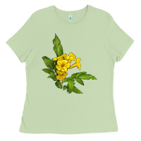 Matcha yellow elder flower Ladies Tee - LillyAllenDesigns