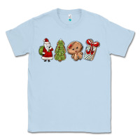 Dusty Blue christmas milk and cookies Classic Tee - MaliasSmallBusiness