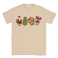 Mushroom christmas milk and cookies Classic Tee - MaliasSmallBusiness