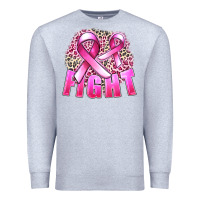 Heather Grey fight cancer Premium Sweatshirt - FaDigitalArtStudio