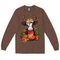 Chestnut christmas baby cow hot cocoa Long Sleeve Tee - Jasminsmagicworld