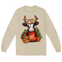 Mushroom christmas baby cow hot cocoa Long Sleeve Tee - Jasminsmagicworld