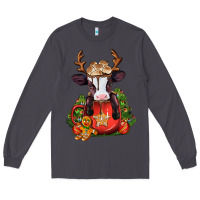 Smoke christmas baby cow hot cocoa Long Sleeve Tee - Jasminsmagicworld