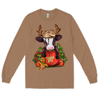 Toasted Coconut christmas baby cow hot cocoa Long Sleeve Tee - Jasminsmagicworld