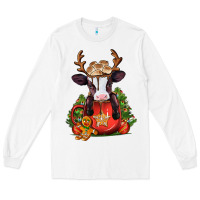 White christmas baby cow hot cocoa Long Sleeve Tee - Jasminsmagicworld