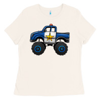Bone police car monster truck Ladies Tee - Jasminsmagicworld