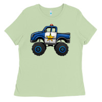 Matcha police car monster truck Ladies Tee - Jasminsmagicworld