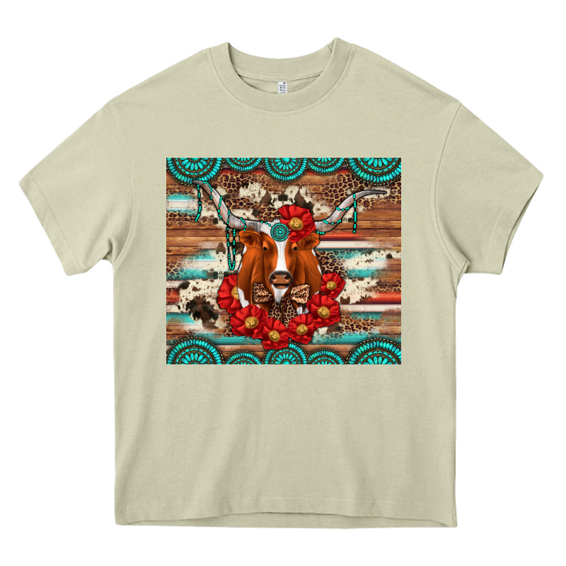Longhorn With Gemstone Heavy Core Tee by Artiststas | Teevron
