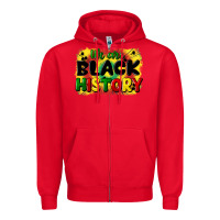 Red we are black history Zipper Hoodie - CowGirlArtShop